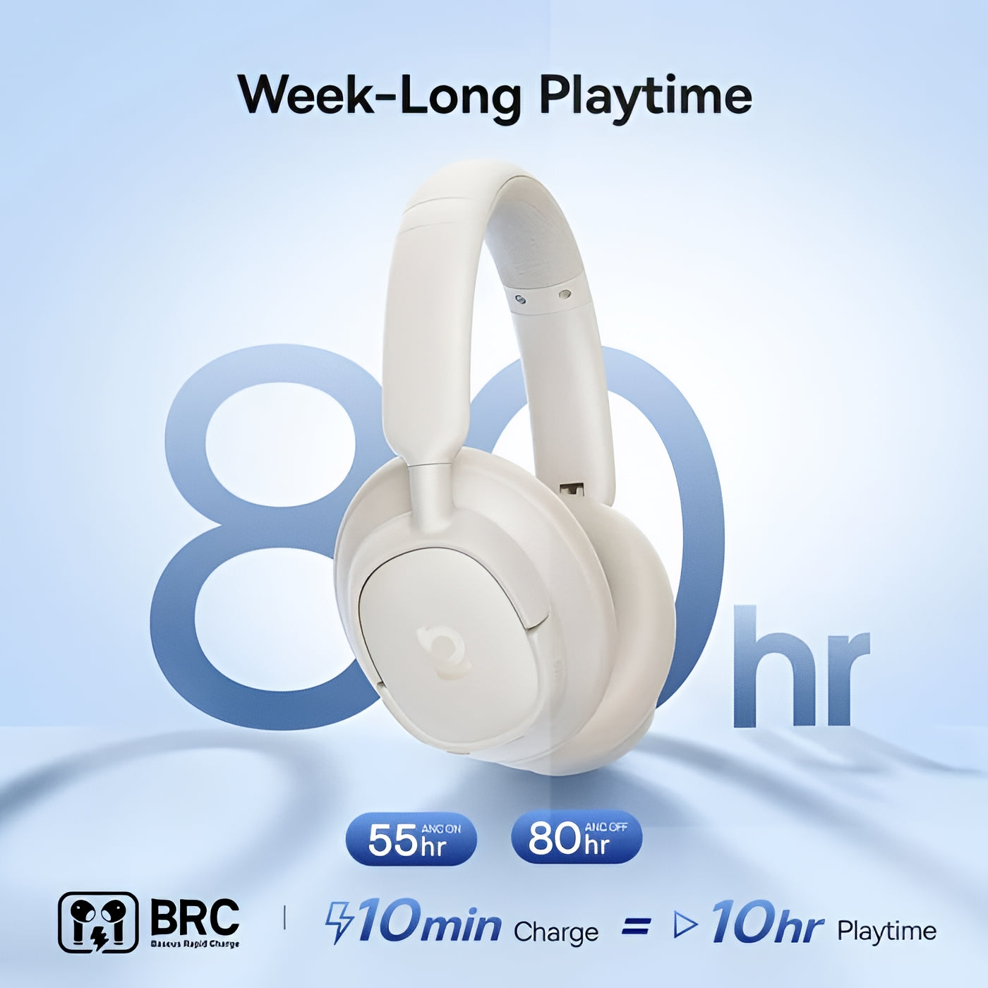Handsfree Bluetooth Baseus Bass BH1 NC, MultiPoint, A2DP, ANC, Biały A0203702