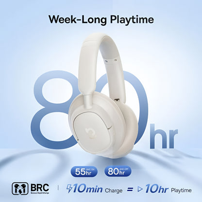 Handsfree Bluetooth Baseus Bass BH1 NC, MultiPoint, A2DP, ANC, Biały A0203702