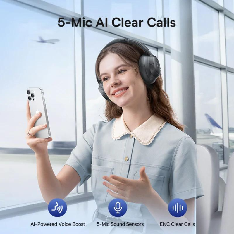 Handsfree Bluetooth Baseus Bass BH1 NC, MultiPoint, A2DP, ANC, Czarny A0203703