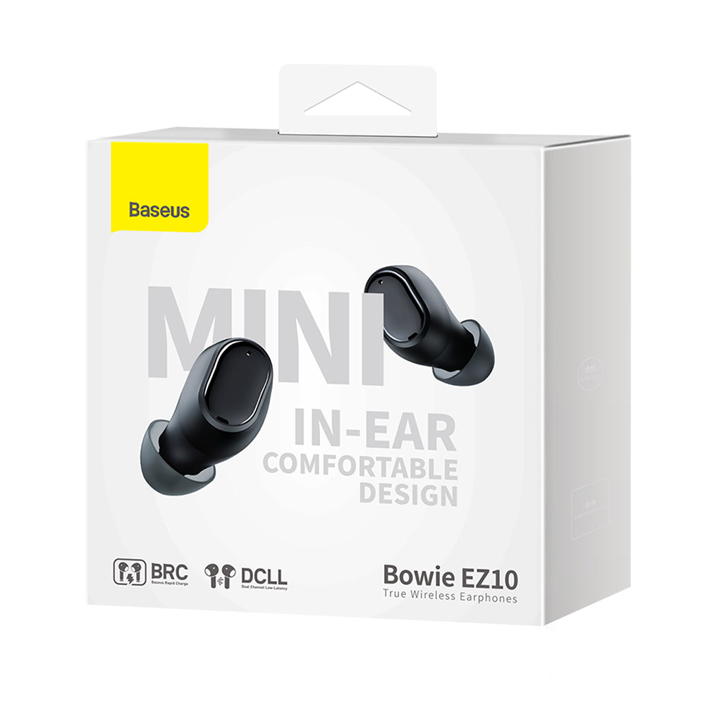 Zestaw głośnomówiący Bluetooth Baseus Bowie EZ10, TWS, czarny A00054300116-Z1 