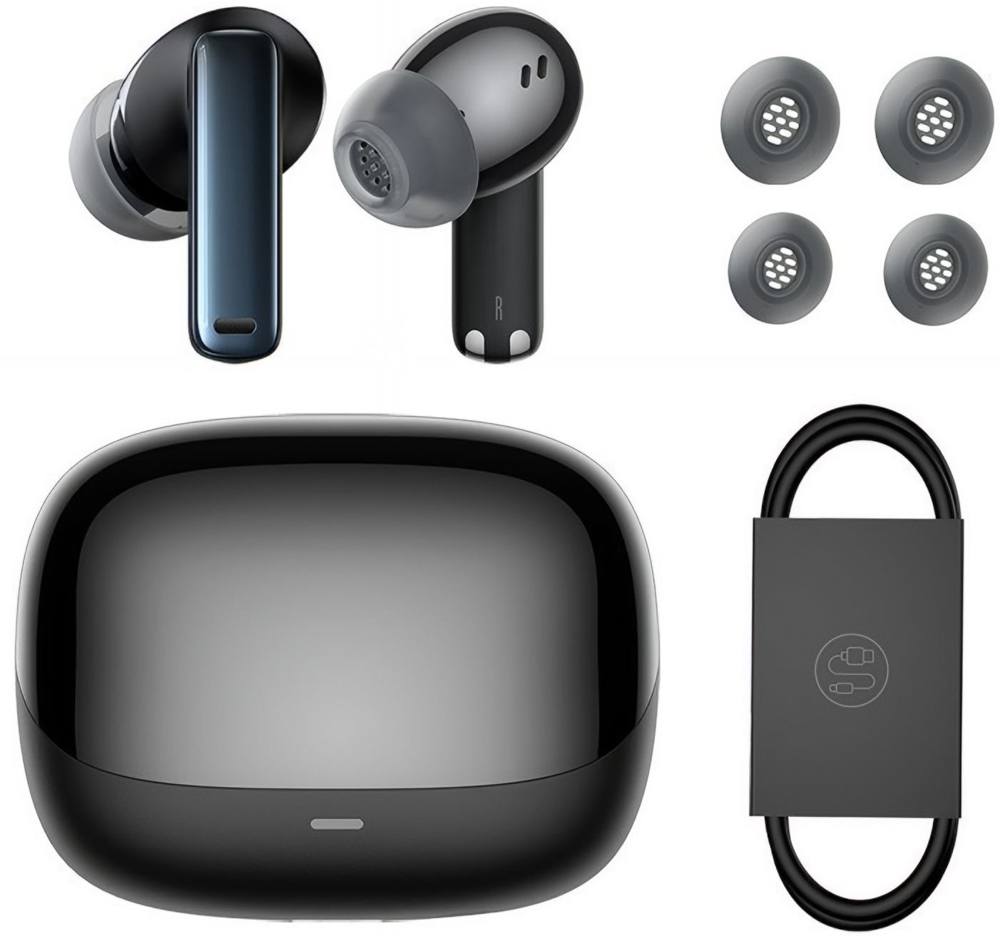 Handsfree Bluetooth Baseus Bowie M2s, TWS, ANC, Czarny NGTW350101