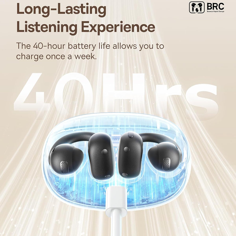 Handsfree Bluetooth Baseus Bowie MC1, TWS, Czarny A00083501126-00