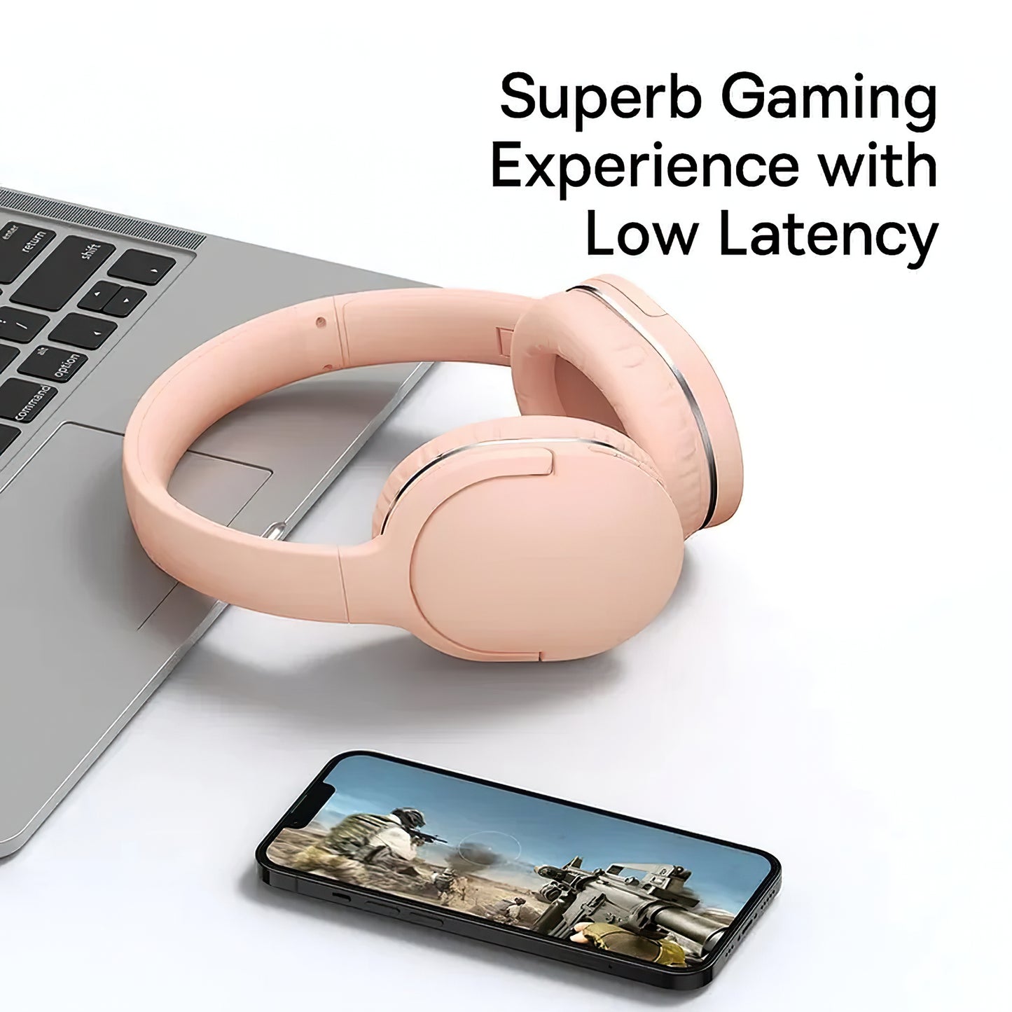 Handsfree Bluetooth Baseus Encok D02 Pro, MultiPoint, A2DP, Różowy NGTD010304