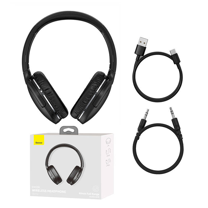 Handsfree Bluetooth Baseus Encok D02 Pro, MultiPoint, A2DP, Black NGTD010301 