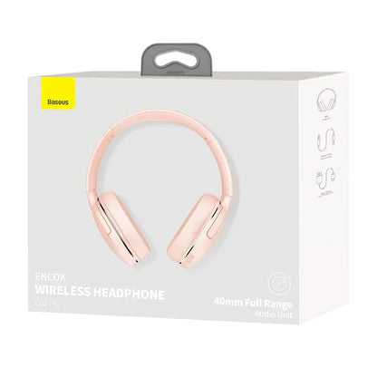 Handsfree Bluetooth Baseus Encok D02 Pro, MultiPoint, A2DP, Różowy NGTD010304