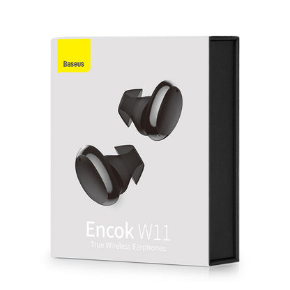 Handsfree Bluetooth Baseus Encok W11, TWS, Czarny NGTW060001