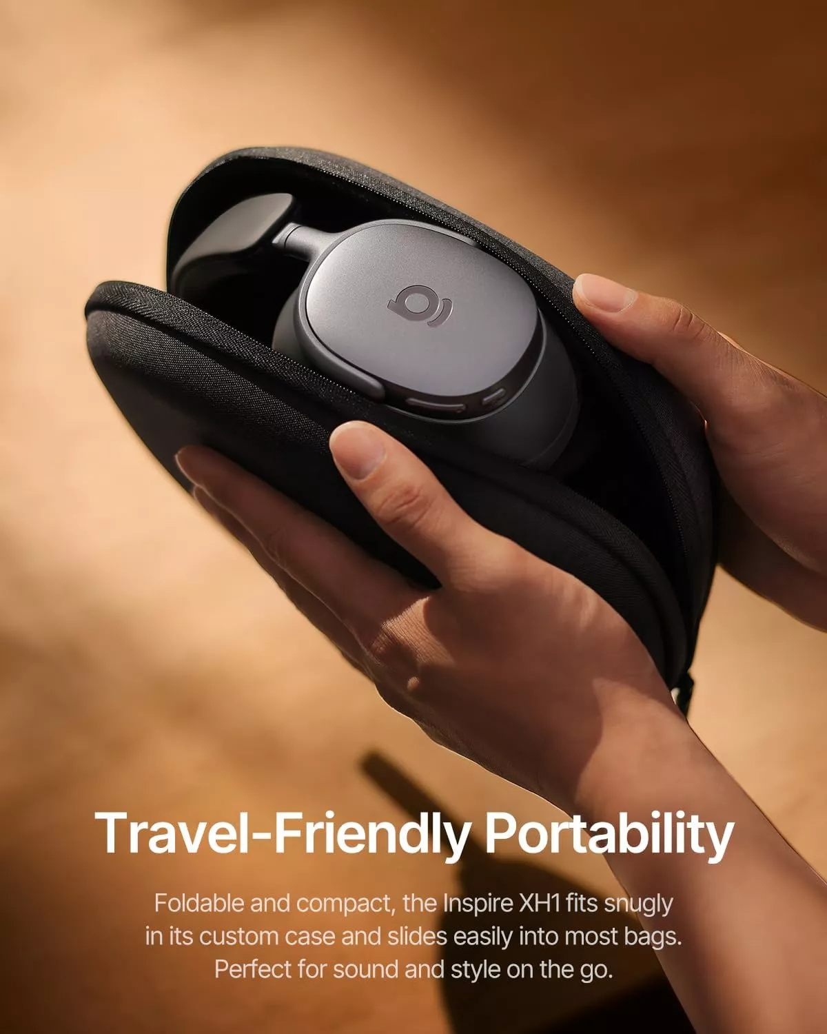 Handsfree Bluetooth Baseus Inspire XH1 Sound by Bose, A2DP, ANC, Czarny A00085701123-00