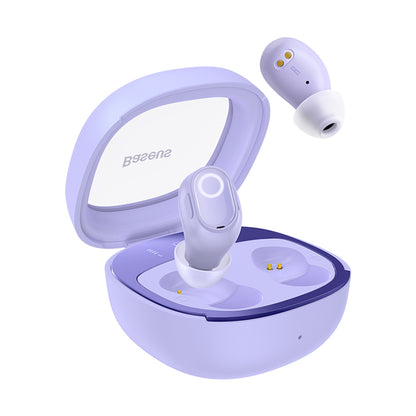 Handsfree Bluetooth Baseus WM02+, TWS, Fioletowy NGTW370305