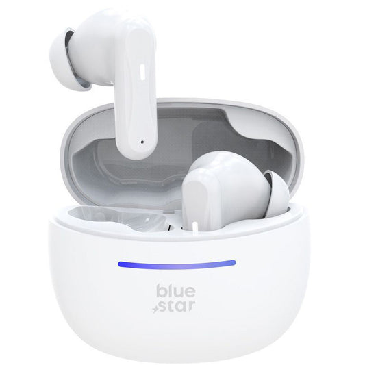 Zestaw słuchawkowy Bluetooth Blue Star BK44, TWS, biały