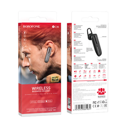 Zestaw słuchawkowy Bluetooth BC36 Lucky, A2DP, czarny