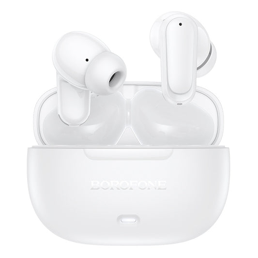 Zestaw słuchawkowy Bluetooth Borofone BW96 Mellow, TWS, biały