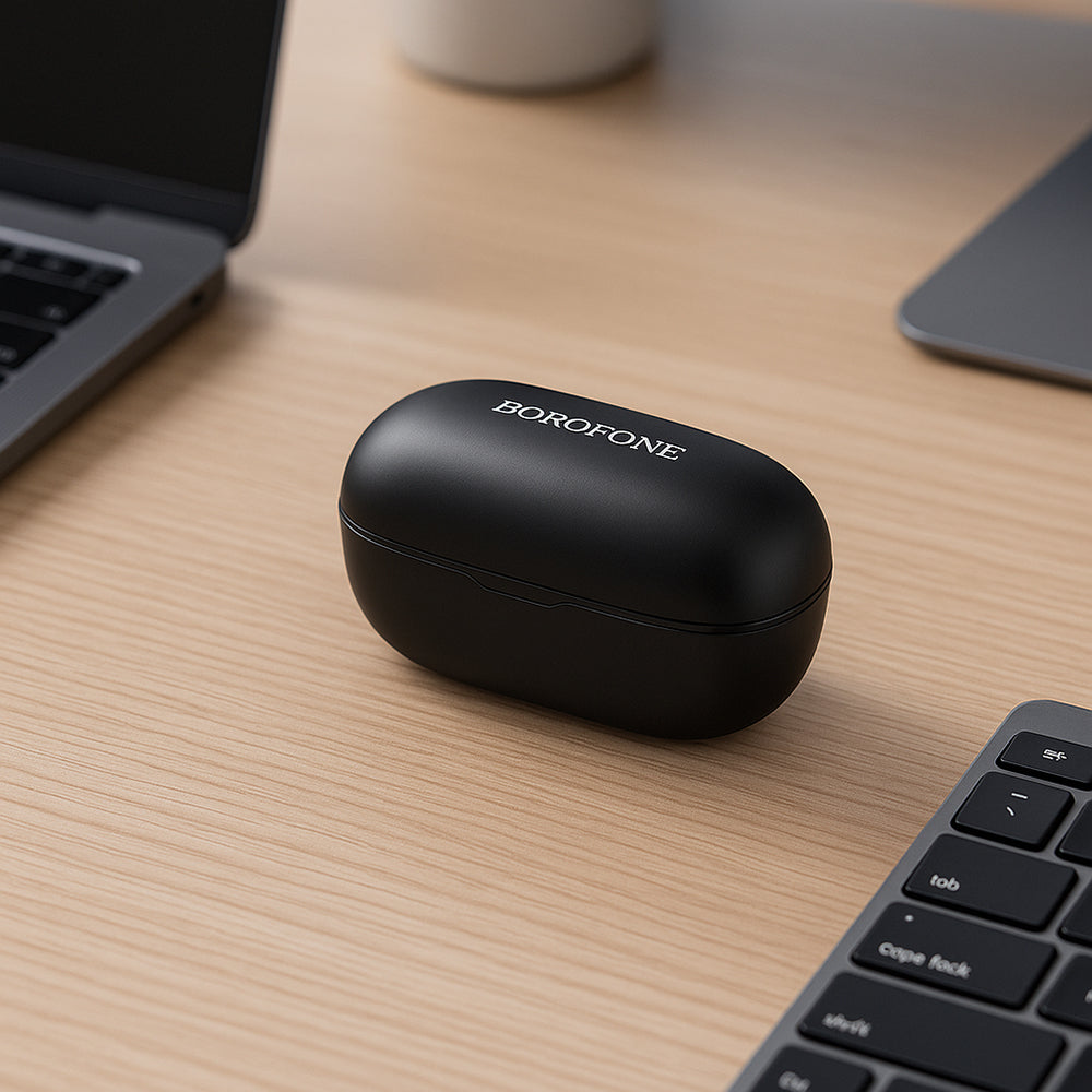 Handsfree Bluetooth Borofone FQ10 Joyful, TWS, Czarny