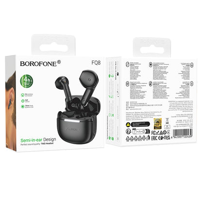 Handsfree Bluetooth Borofone FQ8 High, TWS, Czarny
