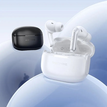 Słuchawki Bluetooth Borofone FQ9 Plus Peaceful, TWS, ANC, Czarne
