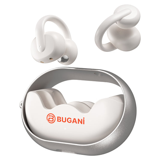 Zestaw słuchawkowy Bluetooth Bugani Clip B21, TWS, biały