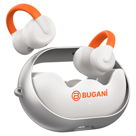 Zestaw słuchawkowy Bluetooth Bugani Clip B21, TWS, biały