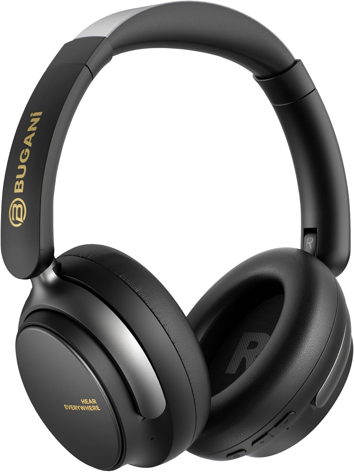 Zestaw słuchawkowy Bluetooth Bugani Space BH01, MultiPoint, A2DP, ANC, Czarny