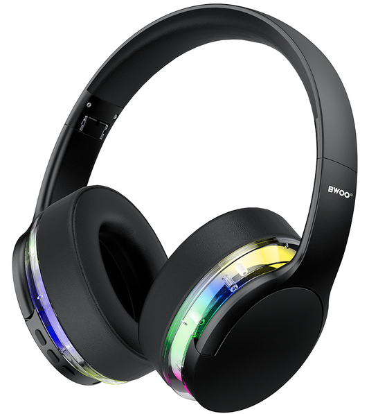 Zestaw słuchawkowy Bluetooth BWOO BO-BW587, A2DP, ANC, Czarny