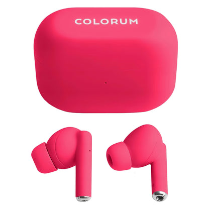 Zestaw głośnomówiący Bluetooth Colourum CTWS-02, TWS, magenta