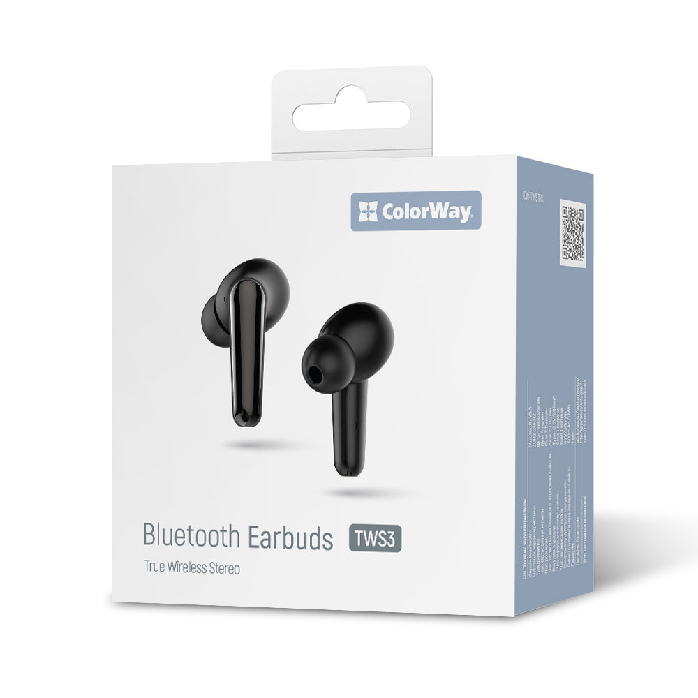 Handsfree Bluetooth ColorWay TWS3, TWS, Czarny