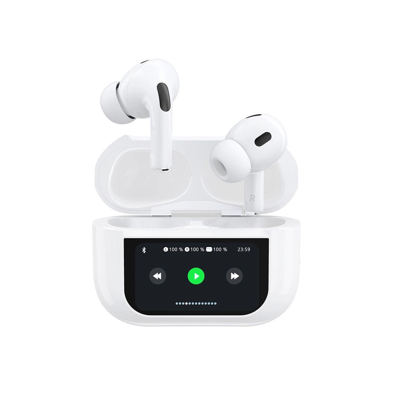 Handsfree Bluetooth Dudao U19 Display, TWS, Biały