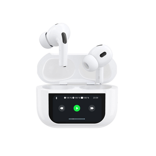 Zestaw słuchawkowy Bluetooth Dudao U19 Display, TWS, biały, ponownie zapakowany