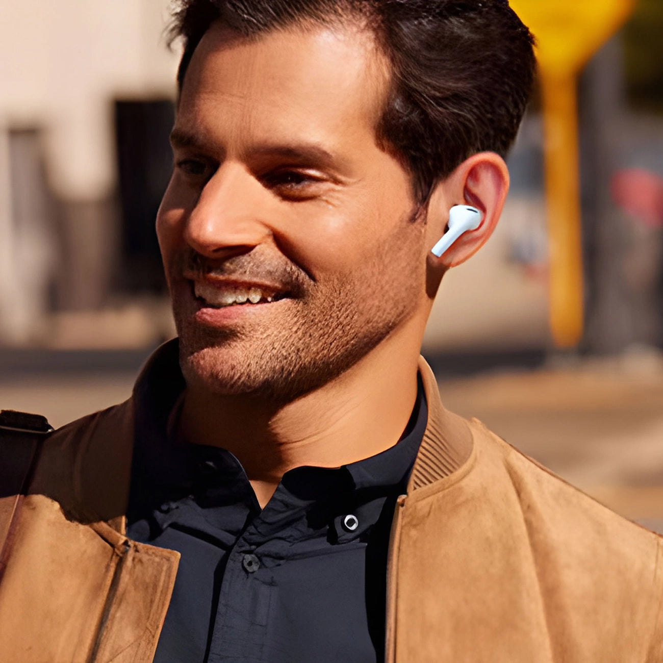 Handsfree Bluetooth Dudao U19 Display, TWS, Biały