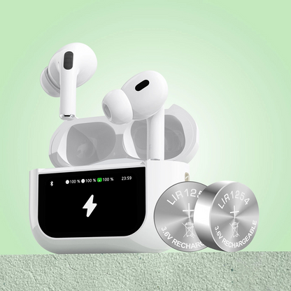 Handsfree Bluetooth Dudao U19 Display, TWS, White, Resealed