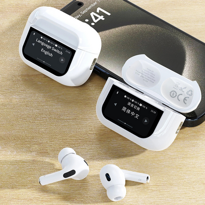 Handsfree Bluetooth Dudao U19 Display, TWS, White, Resealed