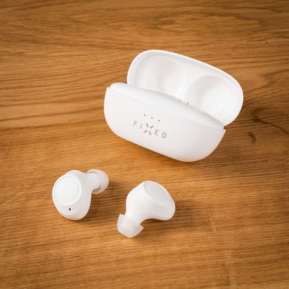 Handsfree Bluetooth Fixed, TWS, Biały