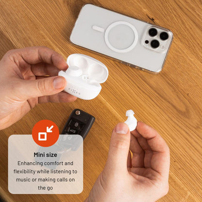 Handsfree Bluetooth Fixed, TWS, Biały