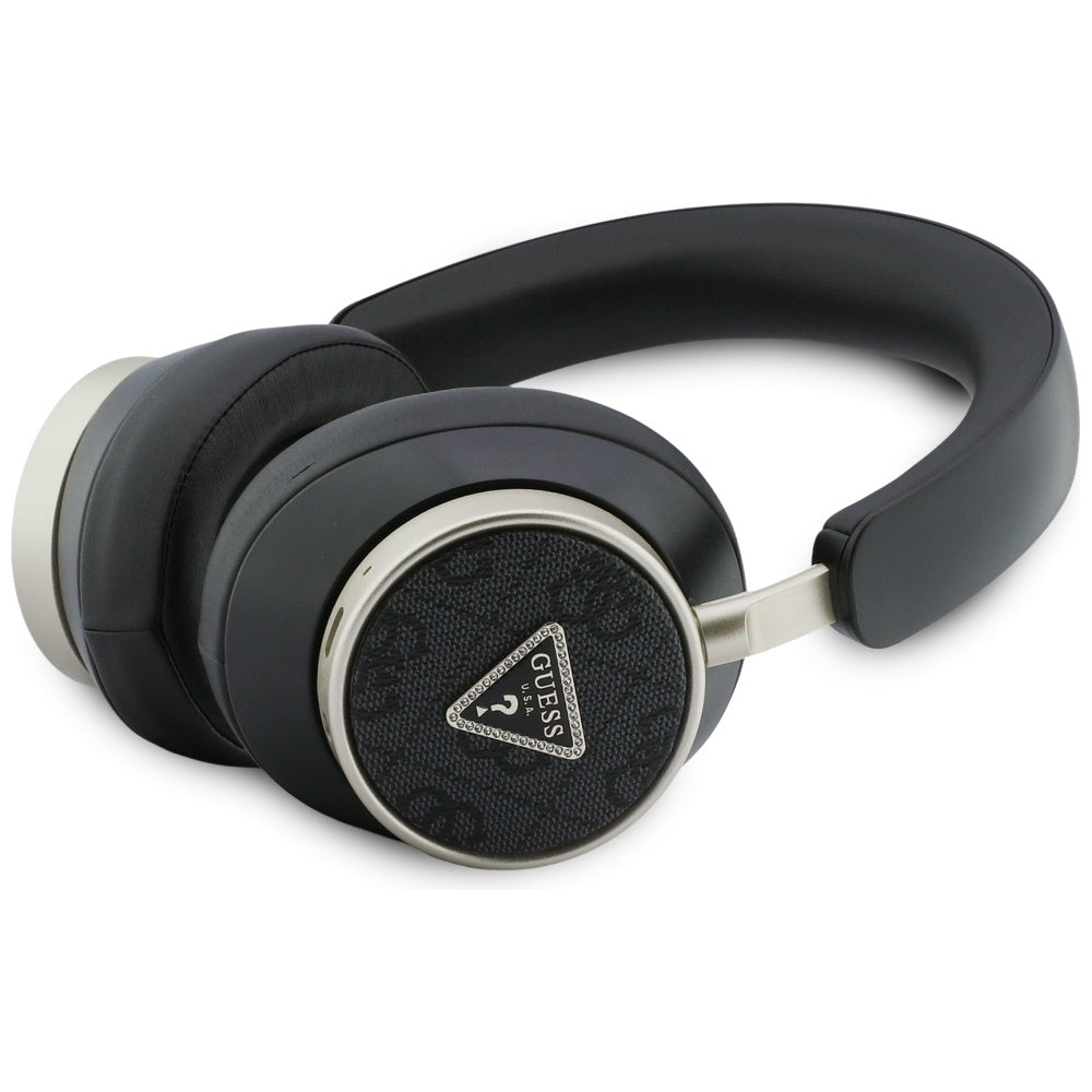 Handsfree Bluetooth Guess 4G Gold Triangle Logo, A2DP, Czarny
