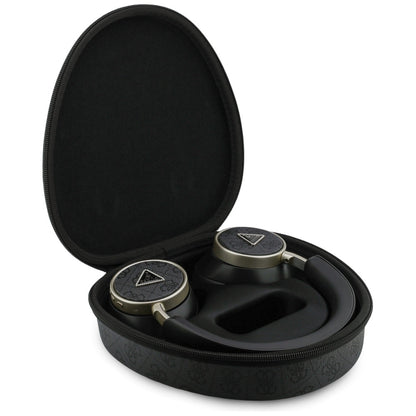 Handsfree Bluetooth Guess 4G Gold Triangle Logo, A2DP, Czarny