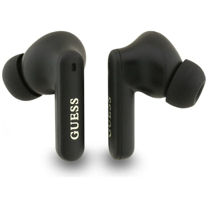 Bezprzewodowy zestaw słuchawkowy Bluetooth Guess 4G Classic Metal Logo, TWS, Różowy