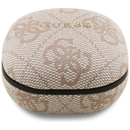Bezprzewodowy zestaw słuchawkowy Bluetooth Guess 4G Classic Metal Logo, TWS, Różowy