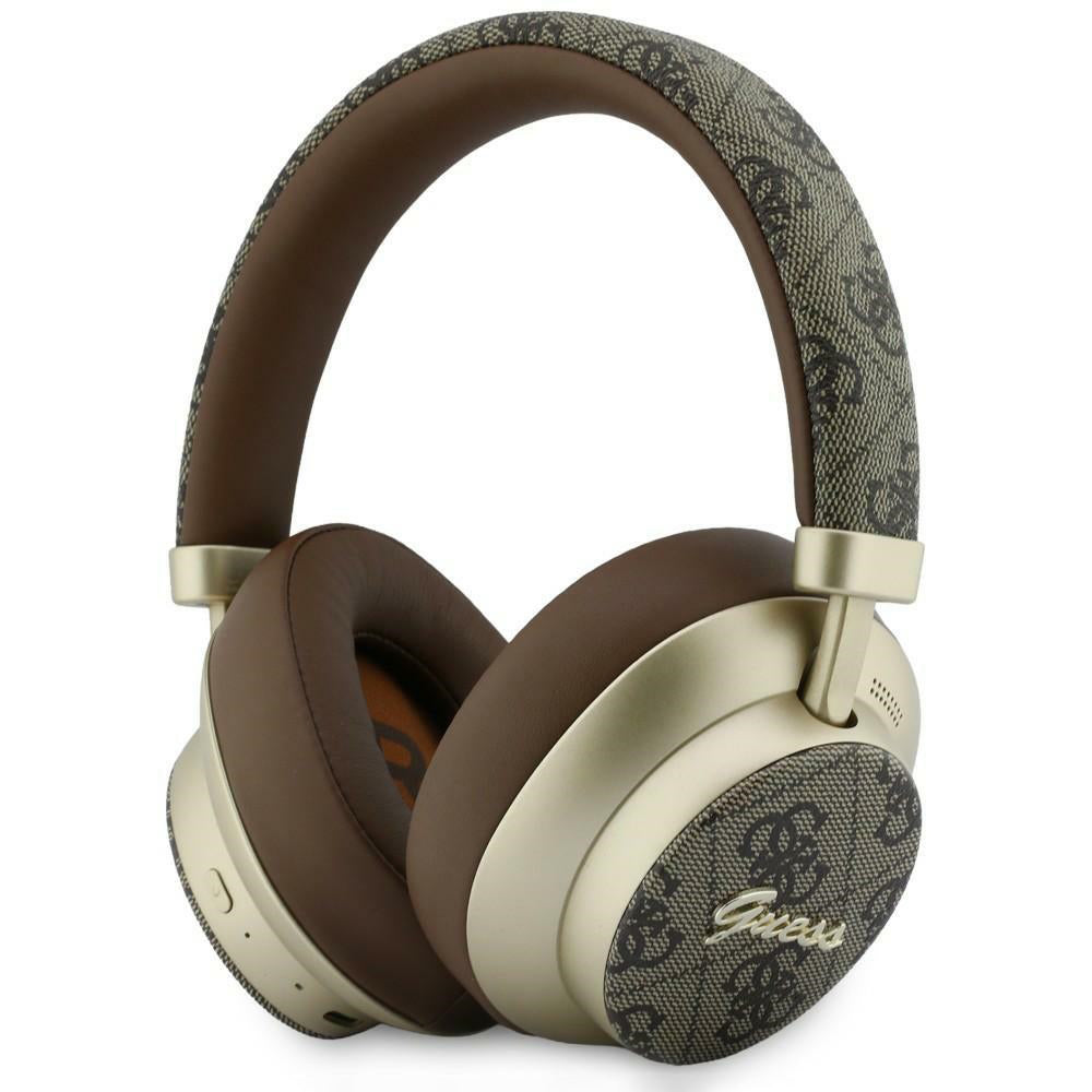 Handsfree Bluetooth Guess 4G Gold Script Metal, A2DP, Brązowy