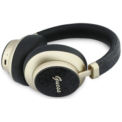 Handsfree Bluetooth Guess 4G Gold Script Metal, A2DP, Czarny