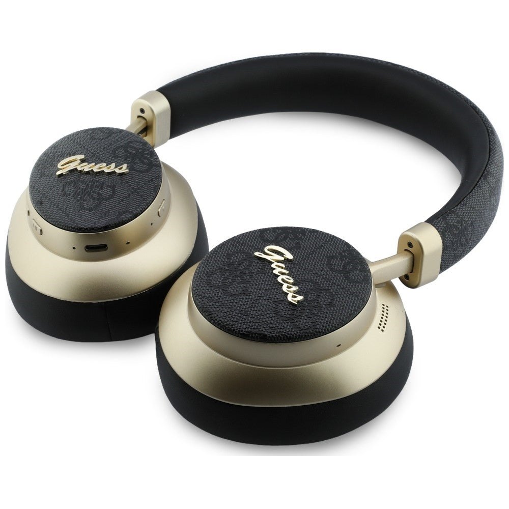 Handsfree Bluetooth Guess 4G Gold Script Metal, A2DP, Czarny