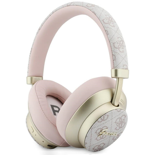 Handsfree Bluetooth Guess 4G Gold Script Metal, A2DP, Różowy