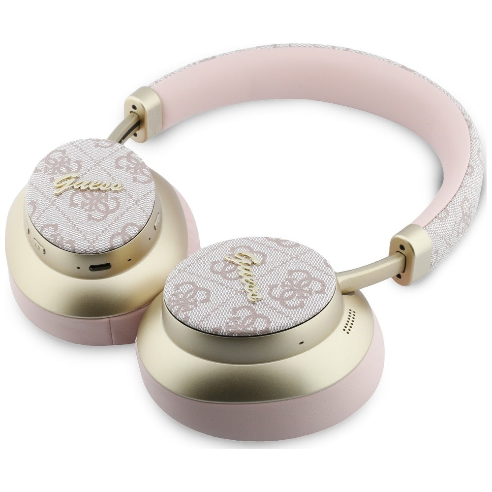 Handsfree Bluetooth Guess 4G Gold Script Metal, A2DP, Pink
