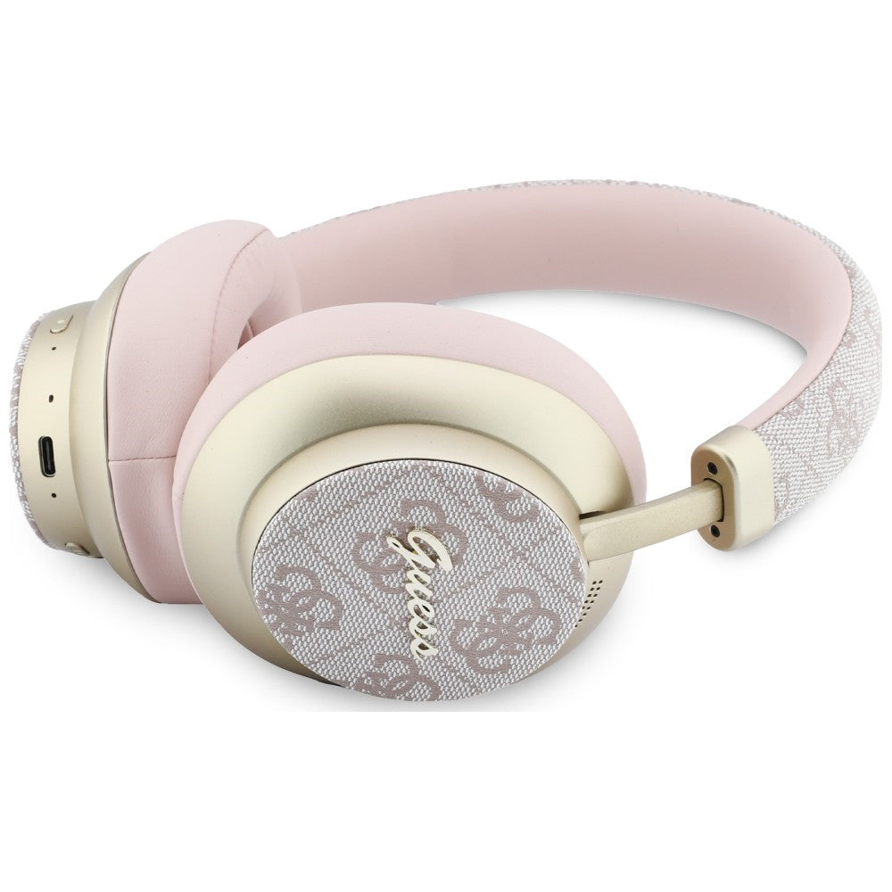Handsfree Bluetooth Guess 4G Gold Script Metal, A2DP, Pink