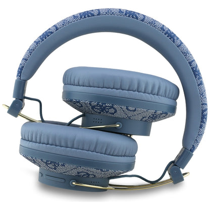 Handsfree Bluetooth Guess 4G Metal Logo, A2DP, Blue