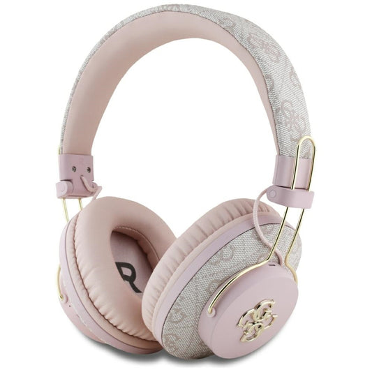 Handsfree Bluetooth Guess 4G Metal Logo, A2DP, Różowy