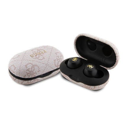 Bezprzewodowy zestaw słuchawkowy Bluetooth Guess 4G Metal, TWS, Różowy