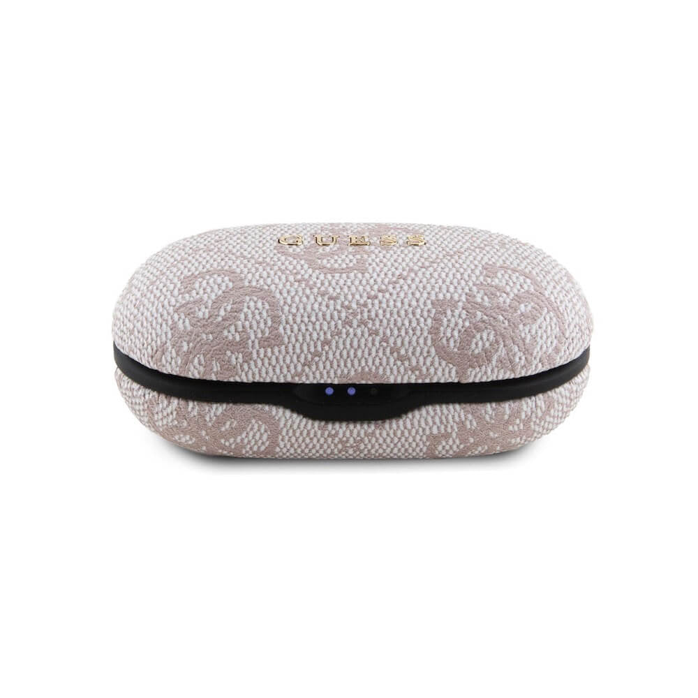 Bezprzewodowy zestaw słuchawkowy Bluetooth Guess 4G Metal, TWS, Różowy