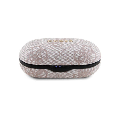 Bezprzewodowy zestaw słuchawkowy Bluetooth Guess 4G Metal, TWS, Różowy