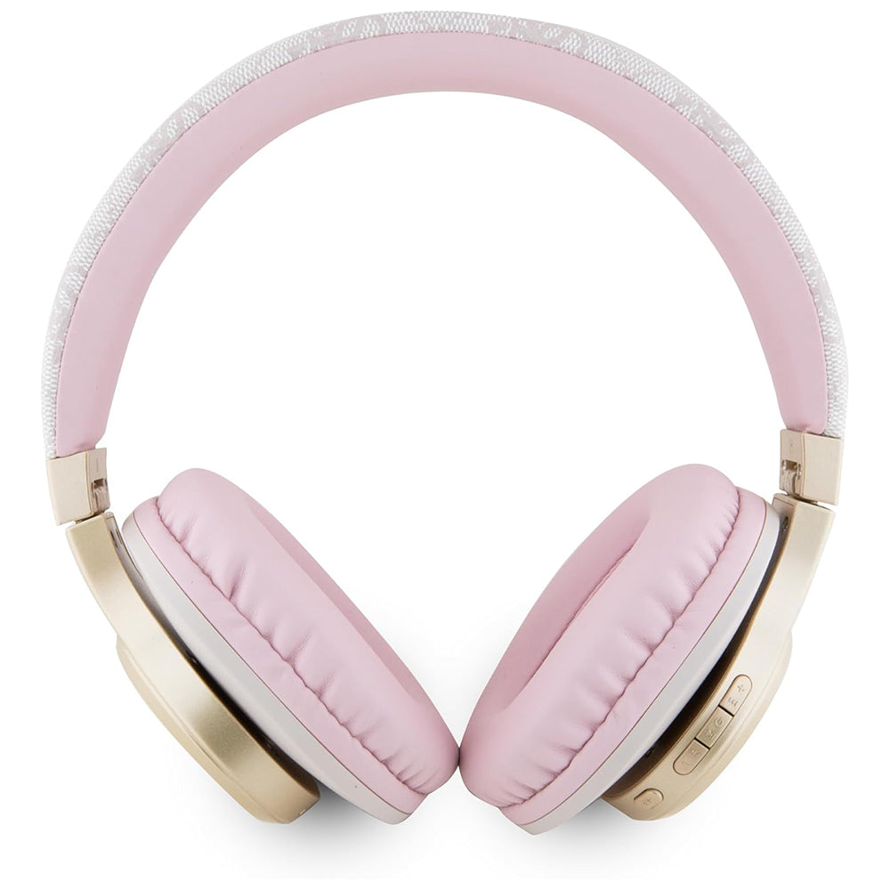 Handsfree Bluetooth Guess 4G Tone on Tone Script Logo, A2DP, Różowy