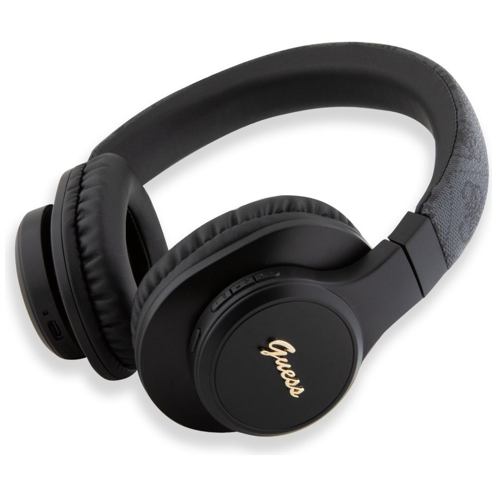 Handsfree Bluetooth Guess 4G Tone on Tone Script Logo, A2DP, Black