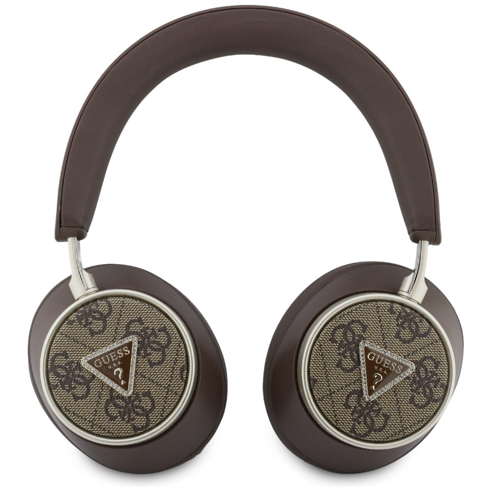 Handsfree Bluetooth Guess 4G Gold Triangle Logo, A2DP, Brązowy