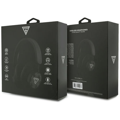 Handsfree Bluetooth Guess 4G Triangle Logo, A2DP, Czarny